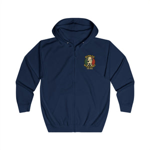 Bunker WC Italian Flag Unisex Full Zip Hoodie, BL02