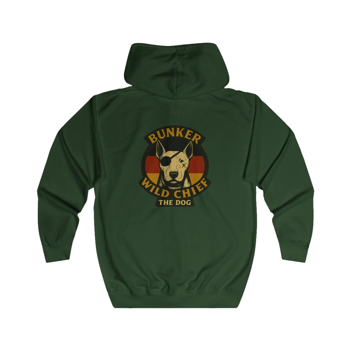 Bunker WC German Flag Unisex Full Zip Hoodie, BL02