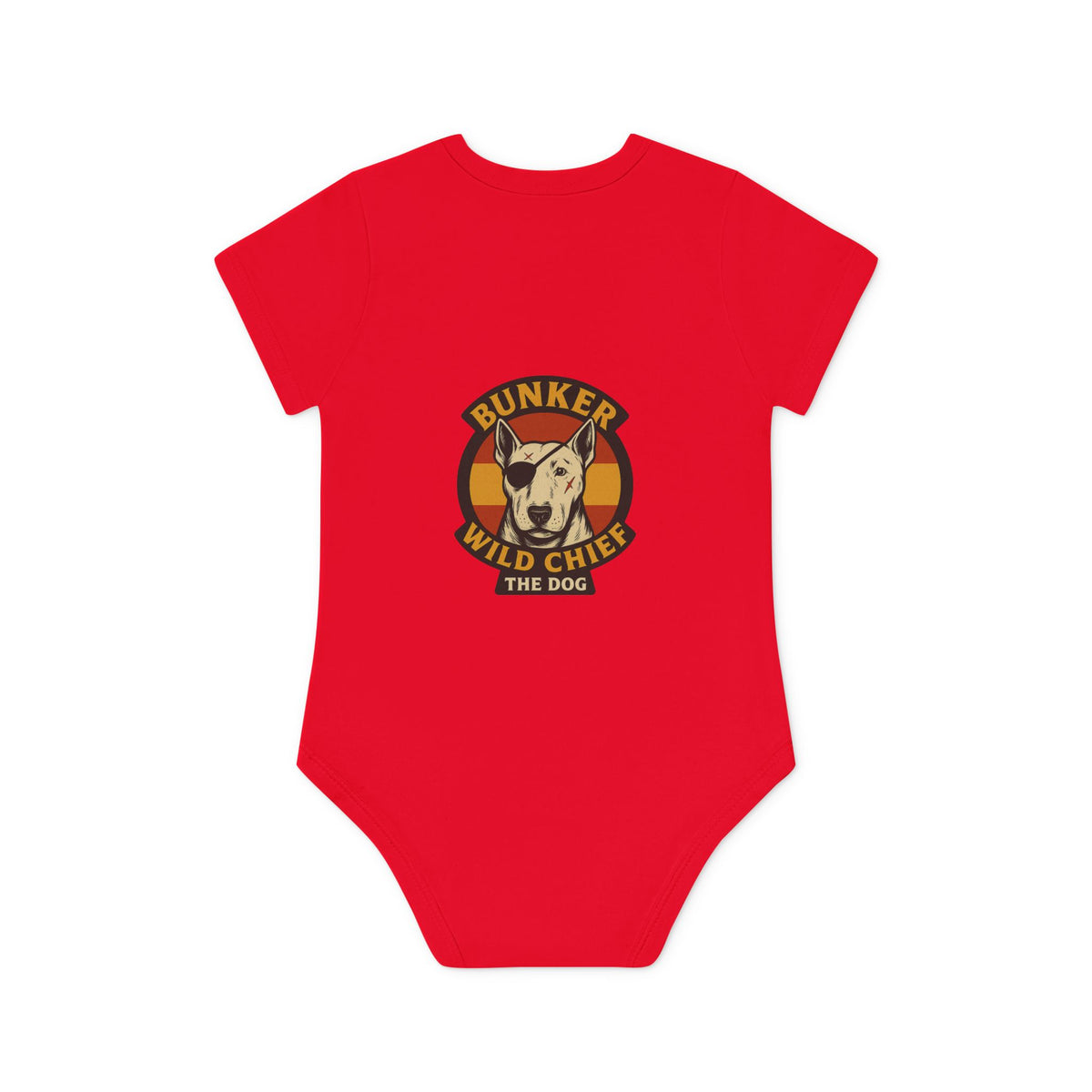Organic Baby Bunker WC Spanish Flag Bodysuit BL02