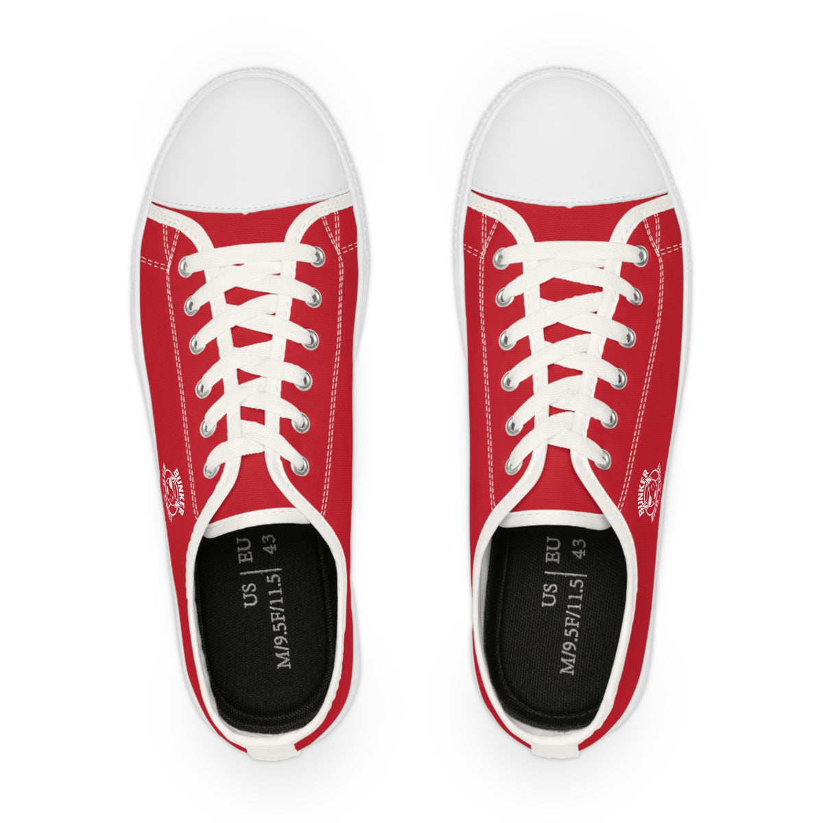Bunker WC Red Low Top Sneakers WL02