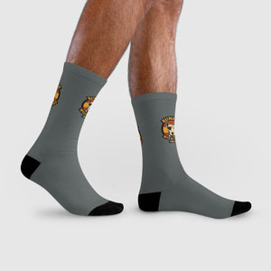 Bunker WC Spanish Flag Dark Gray Socks BL
