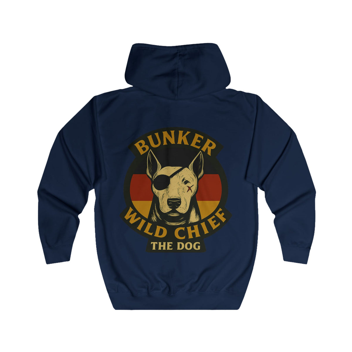 Bunker WC German Flag Unisex Full Zip Hoodie, BL02