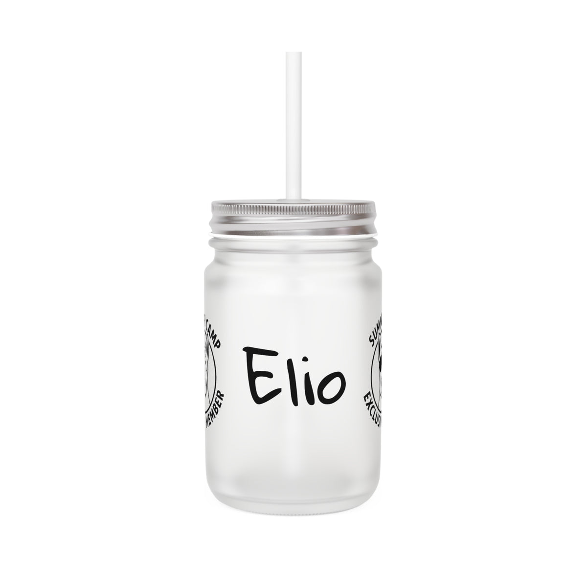 Elio Summer Camp Exclusive Member Drinking Glass Jar