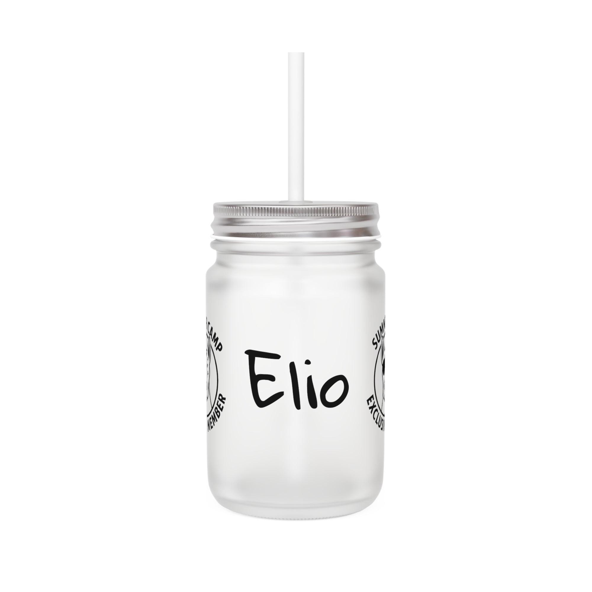 Elio Summer Camp Exclusive Member Drinking Glass Jar
