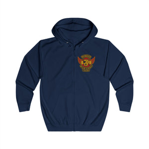 Bunker WC Spanish Flag Unisex Full Zip Hoodie, BL02