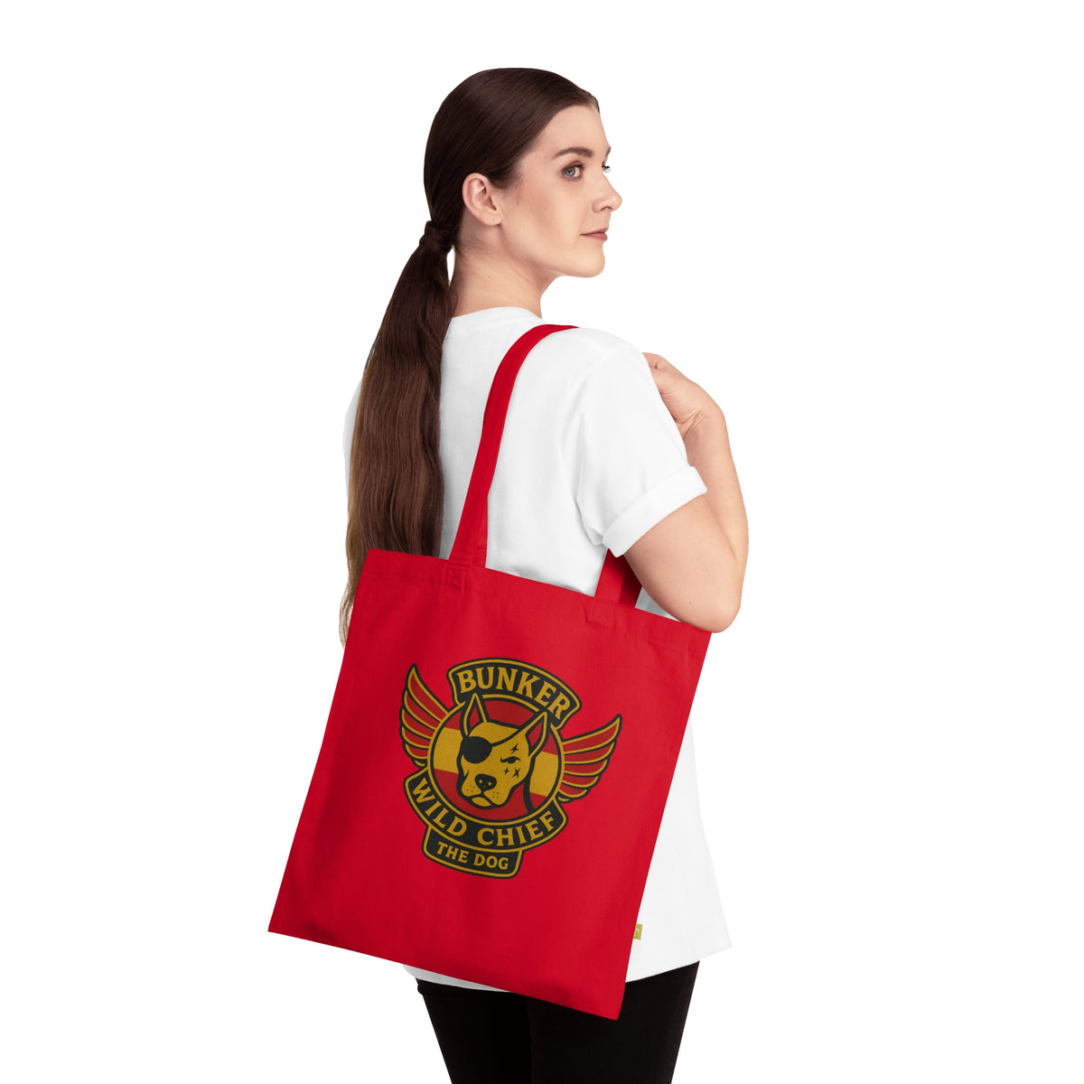 Organic Bunker WC Spanish Flag Cotton Tote Bag BL02