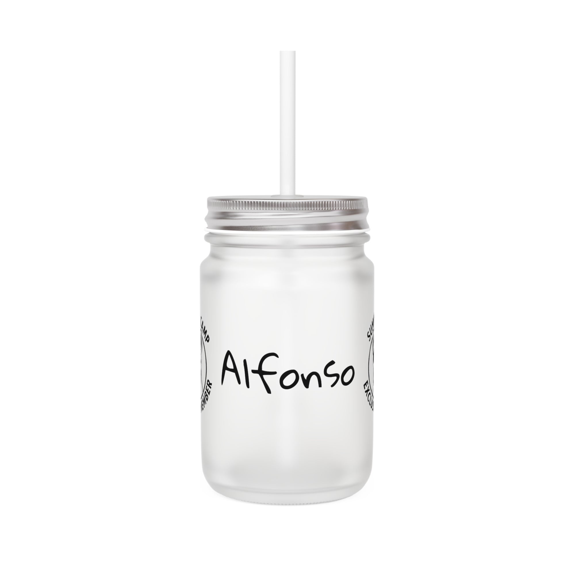 Alfonso Summer Camp Exclusive Member Drinking Glass Jar