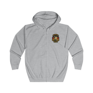 Bunker WC German Flag Unisex Full Zip Hoodie, BL02