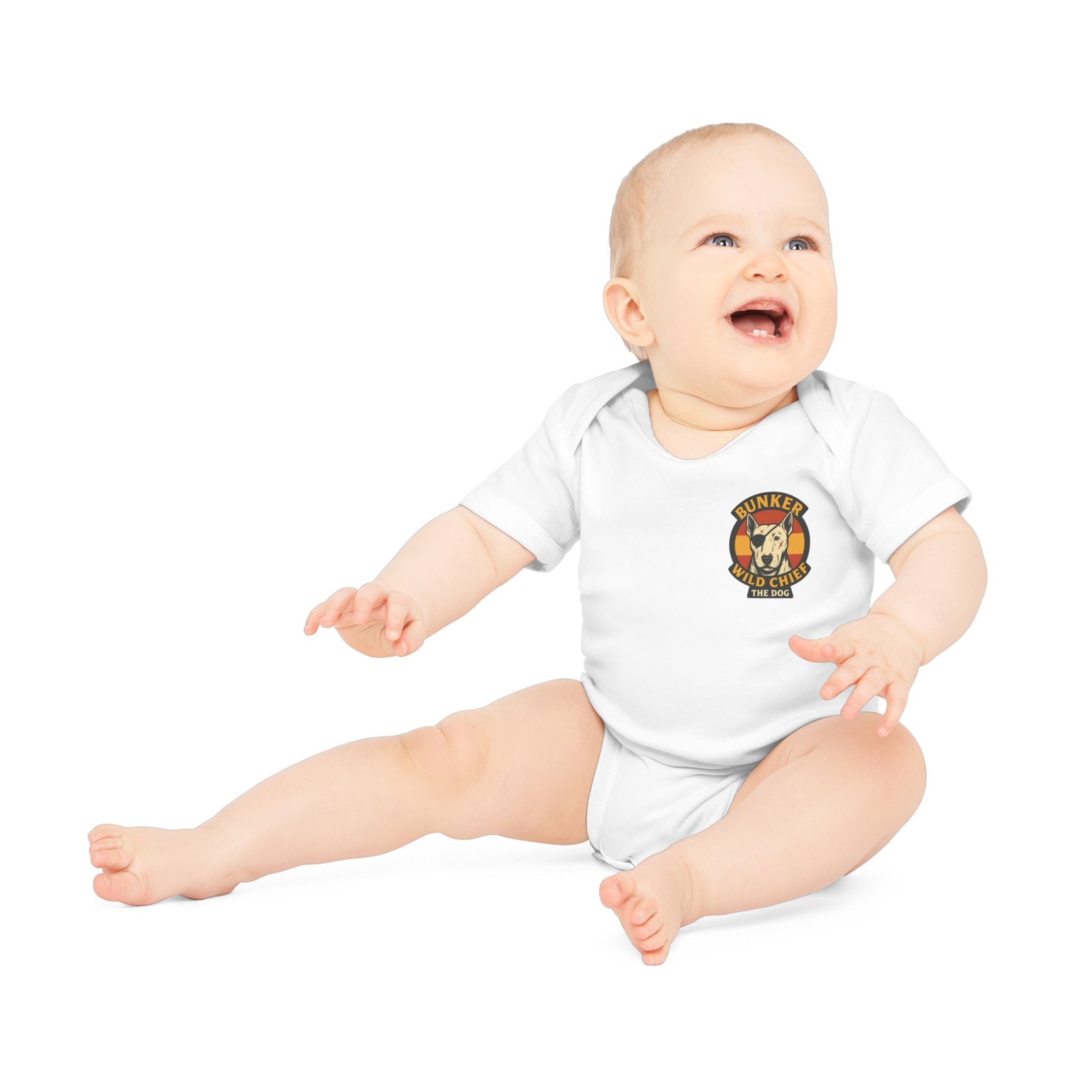 Organic Baby Bunker WC Spanish Flag Bodysuit BL02