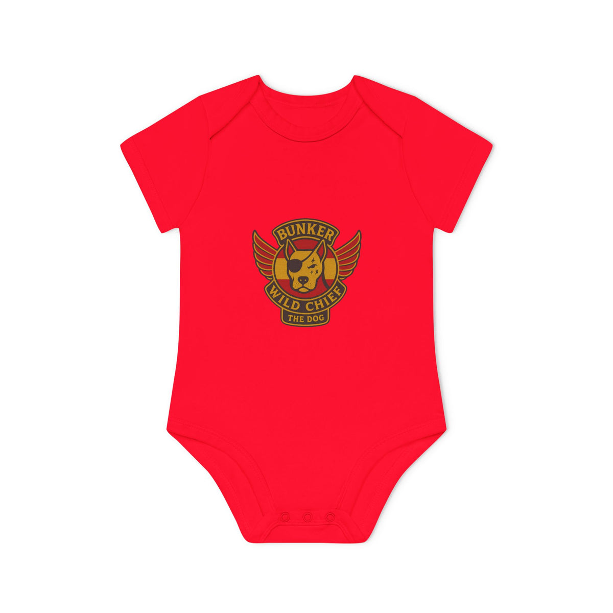 Organic Baby Bunker WC Spanish Flag Bodysuit BL02