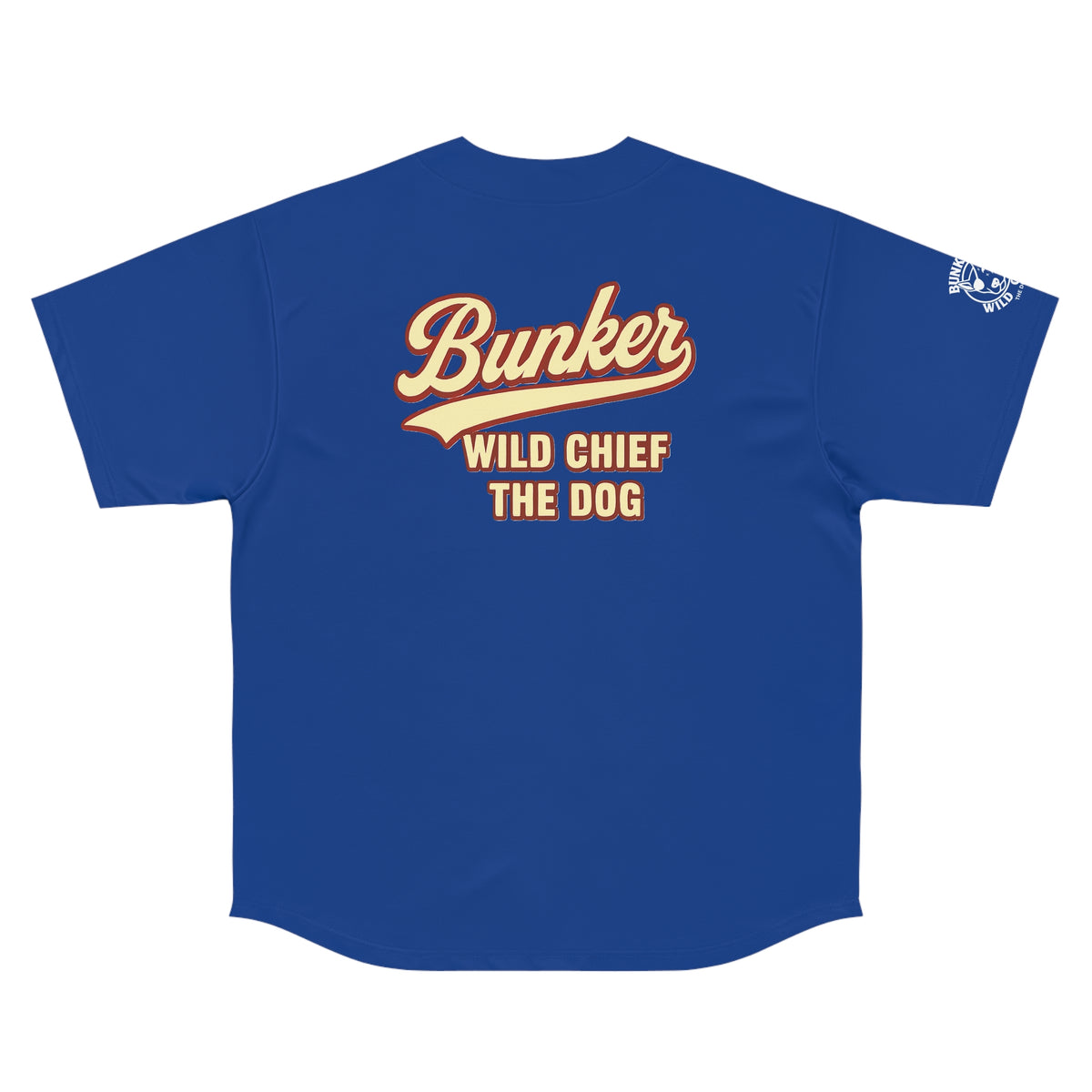 Bunker WC Men's Blue Baseball Jersey WL02