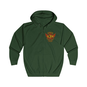 Bunker WC Spanish Flag Unisex Full Zip Hoodie, BL02
