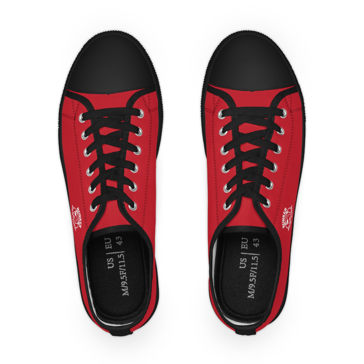 Bunker WC Red Low Top Sneakers WL02