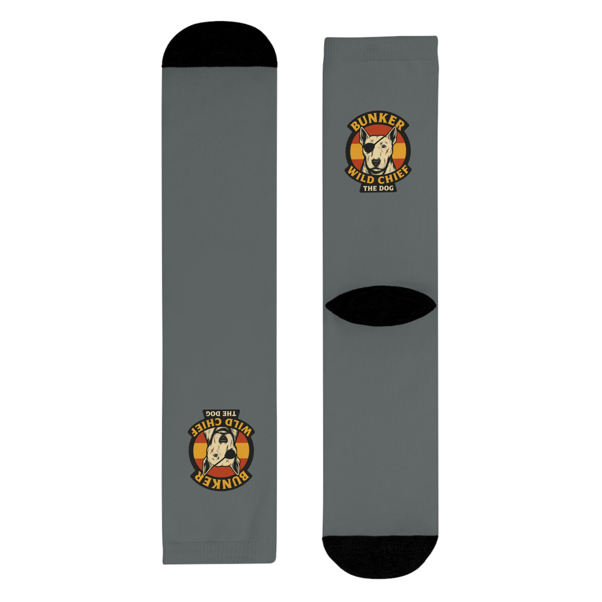 Bunker WC Spanish Flag Dark Gray Socks BL