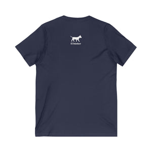 The Bunker Dog Unisex V-Neck T-Shirt W&BL02