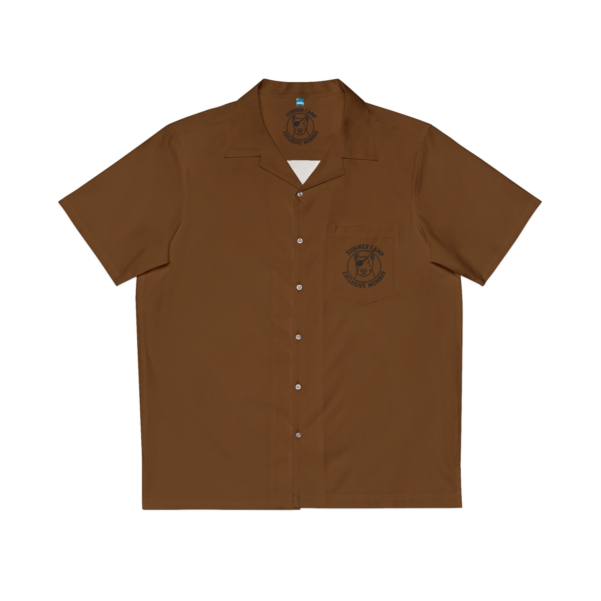 Summer Camp Exclusive Member Men's Hawaiian Brown Shirt BL