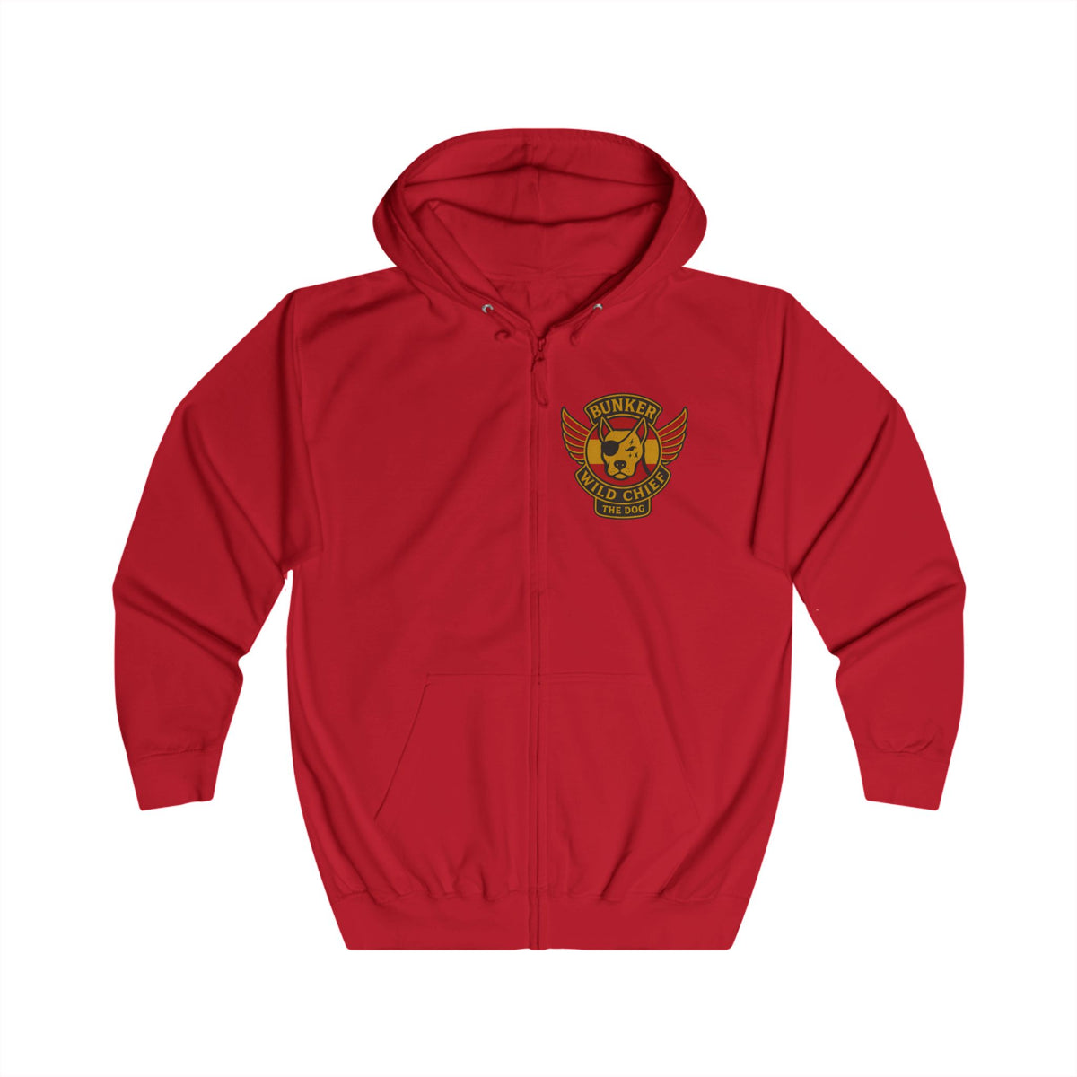 Bunker WC Spanish Flag Unisex Full Zip Hoodie, BL02