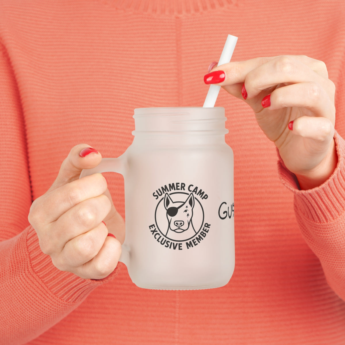 Gustavo Summer Camp Exclusive Member Drinking Glass Jar