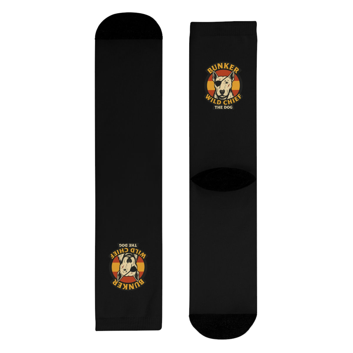 Bunker WC Spanish Flag Black Socks BL