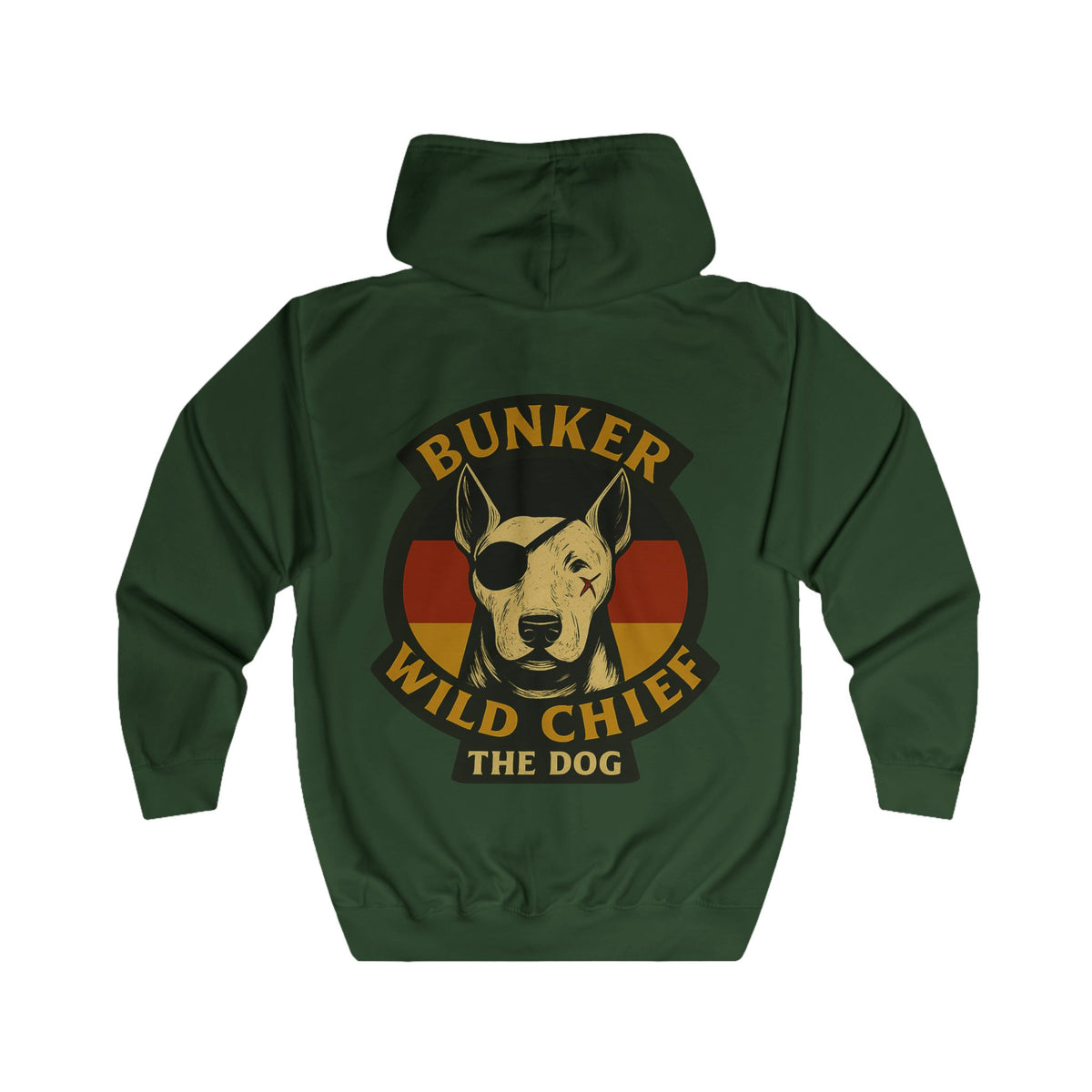 Bunker WC German Flag Unisex Full Zip Hoodie, BL02