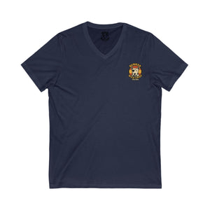 Bunker WC Spanish Flag Unisex V-Neck T-Shirt WL02