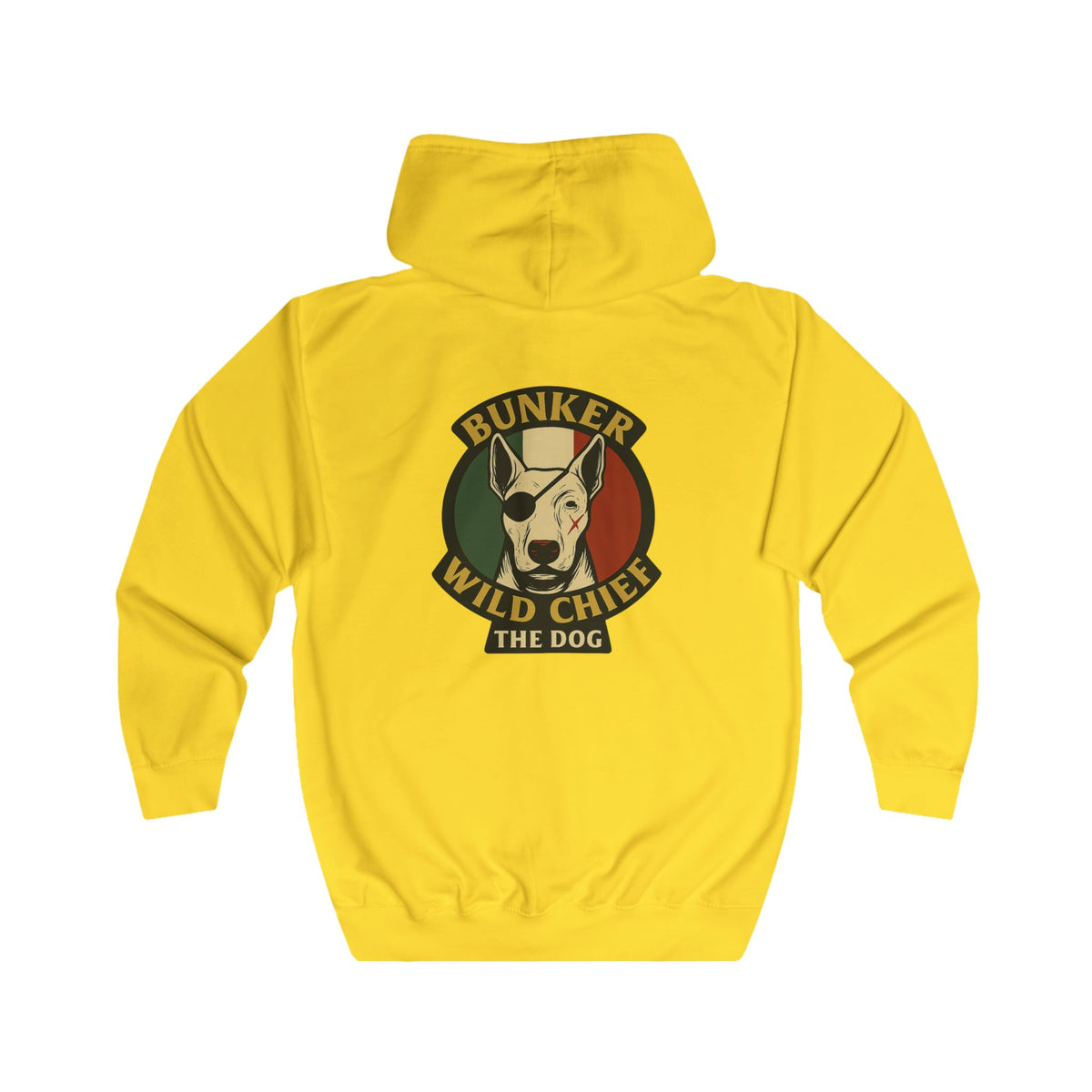 Bunker WC Italian Flag Unisex Full Zip Hoodie, BL02