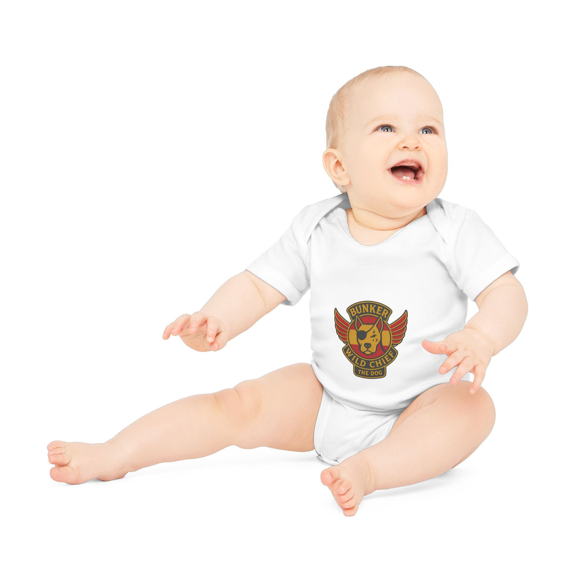 Organic Baby Bunker WC Spanish Flag Bodysuit BL02