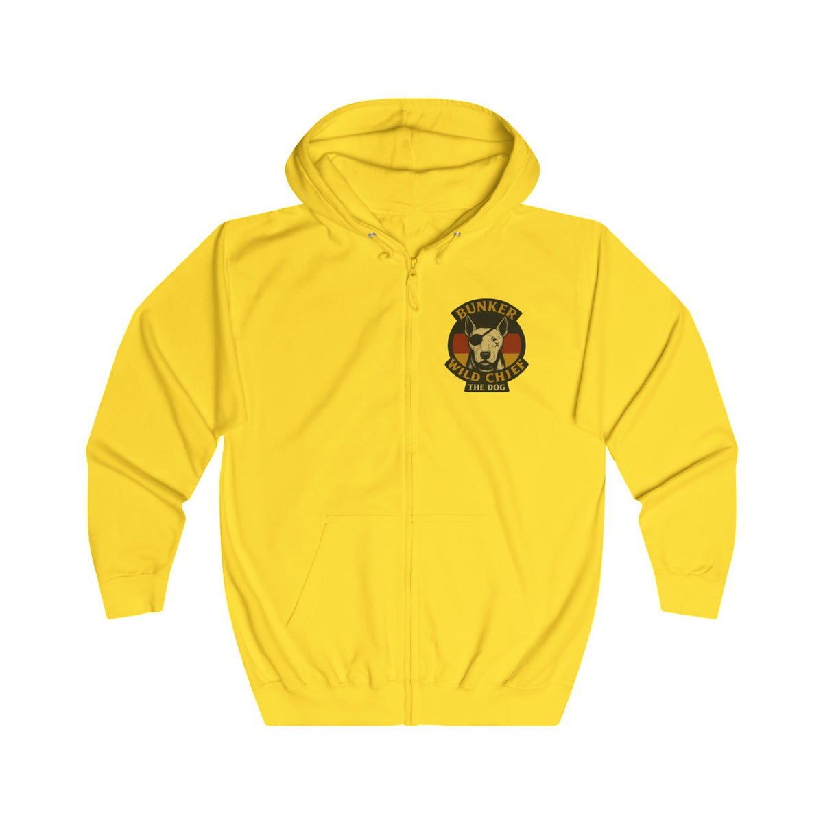 Bunker WC German Flag Unisex Full Zip Hoodie, BL02