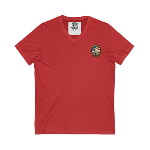 Bunker WC USA Flag Unisex V-Neck T-Shirt BL02