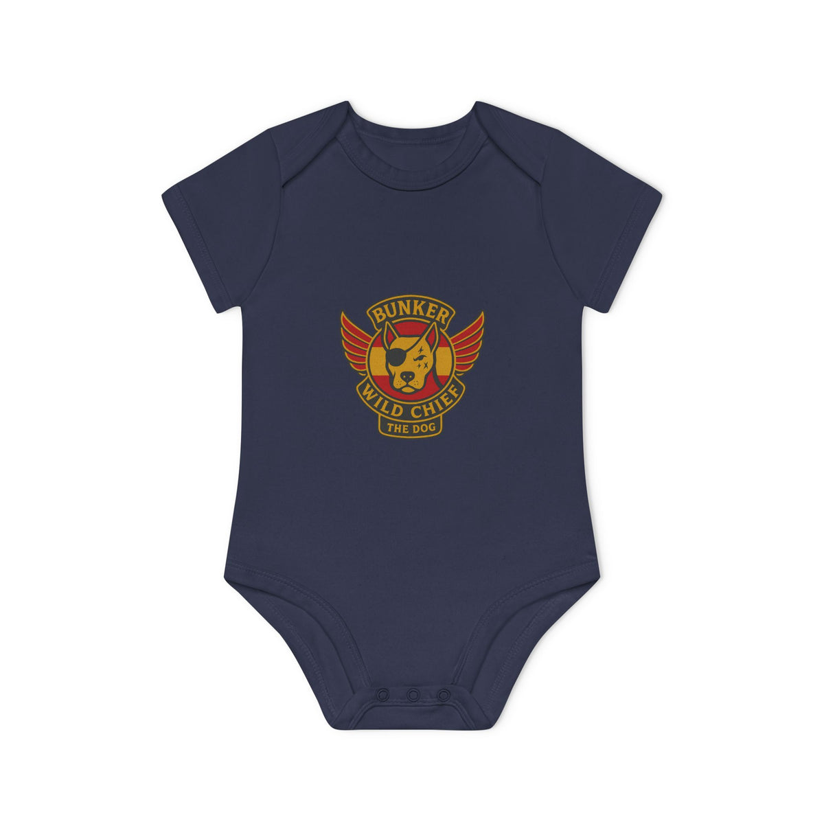 Organic Baby Bunker WC Spanish Flag Bodysuit BL02