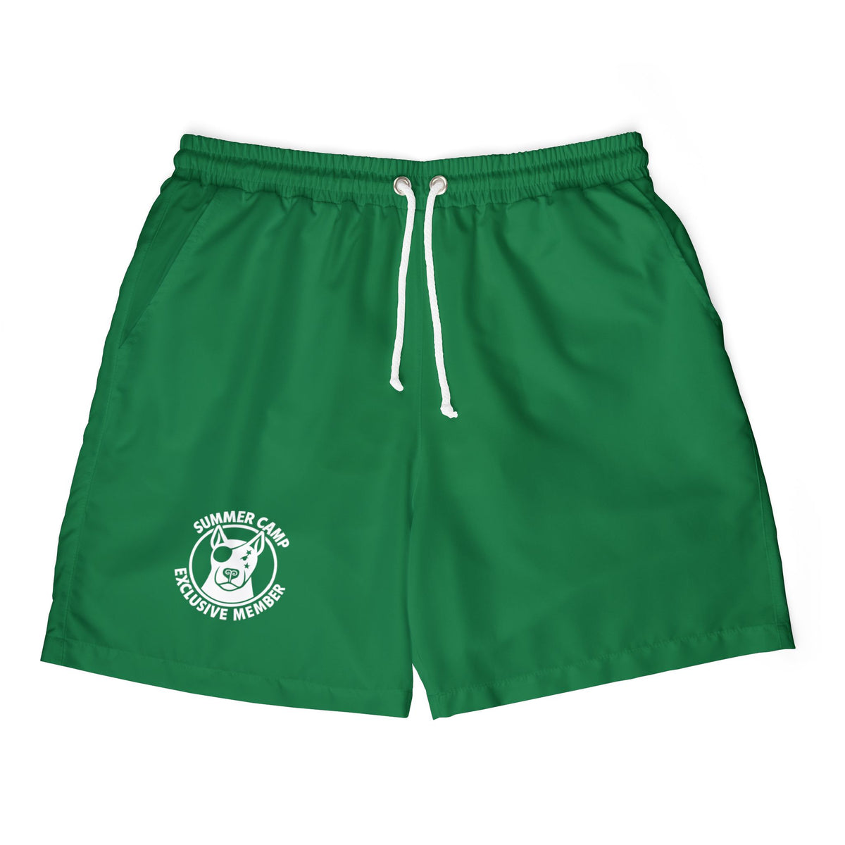 Summer Camp Exclusive Members Unisex Green Swim Shorts WL02