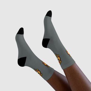 Bunker WC Spanish Flag Dark Gray Socks BL