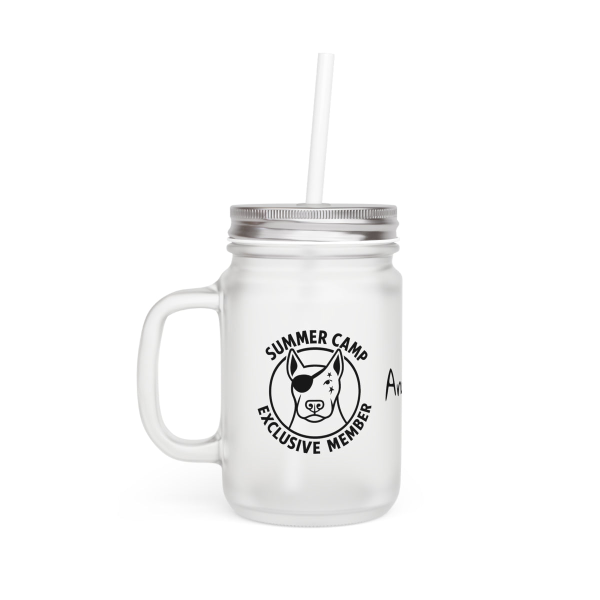 Andres Summer Camp Exclusive Member Drinking Glass Jar